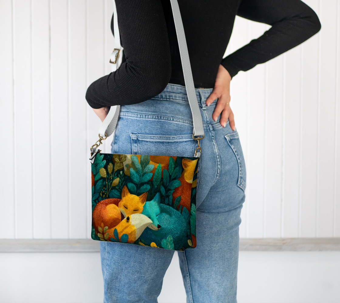 Cozy Foxes Crossbody Purse