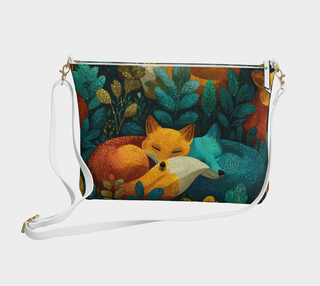 Cozy Foxes Crossbody Purse